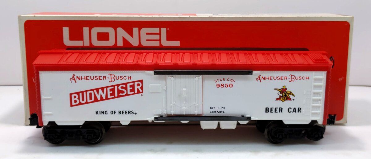 Lionel 6-9850 O Gauge Budweiser Beer Billboard Reefer EX/Box