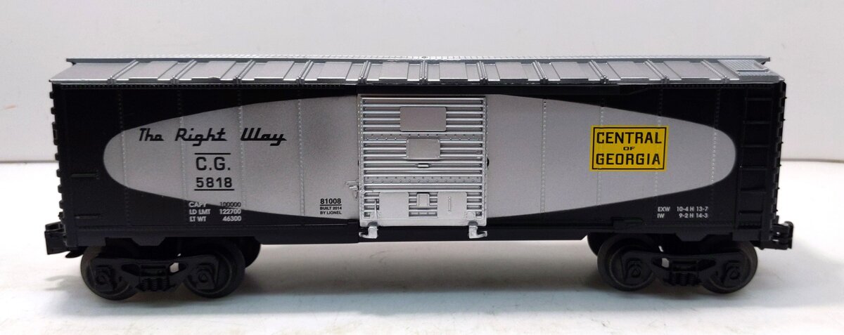 Lionel 6-81008 O Central of Georgia Boxcar #5818