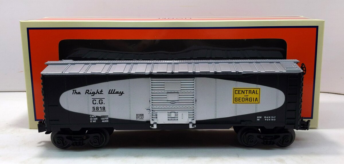 Lionel 6-81008 O Central of Georgia Boxcar #5818