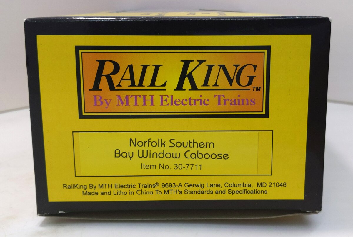 MTH 30-7711 O Gauge Norfolk Southern Bay Window Caboose #63297 NIB