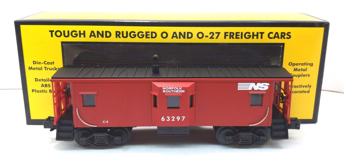 MTH 30-7711 O Gauge Norfolk Southern Bay Window Caboose #63297 LN/Box