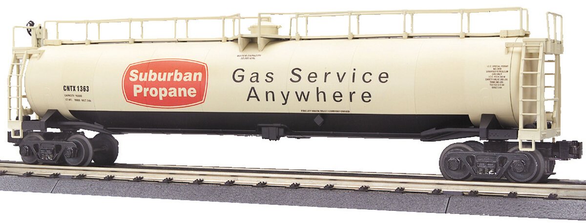 MTH 30-7340 O Gauge Suburban Propane 33k Gallon Tank Car LN/Box