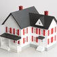 MTH 30-90333 O Gauge White With Red Shutters Built Up Farm House
