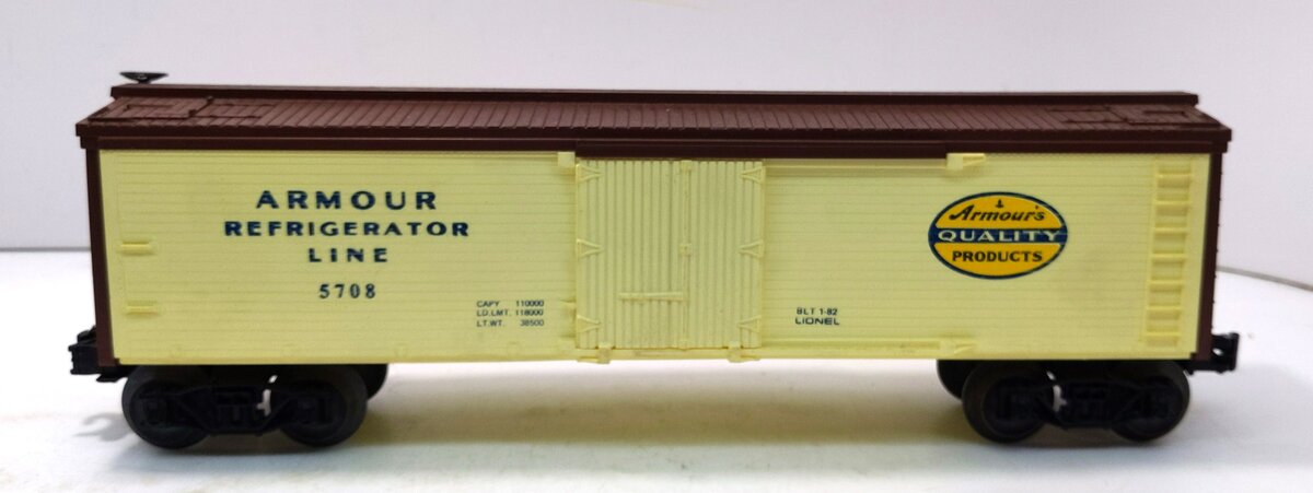 Lionel 6-5708 O Gauge Armour Reefer EX/Box
