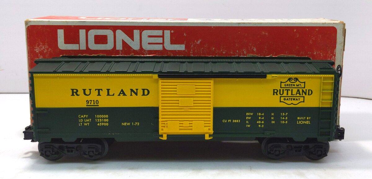 Lionel 6-9710 O Gauge Rutland Boxcar