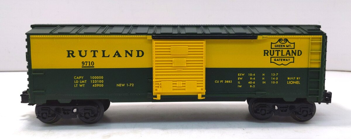 Lionel 6-9710 O Gauge Rutland Boxcar