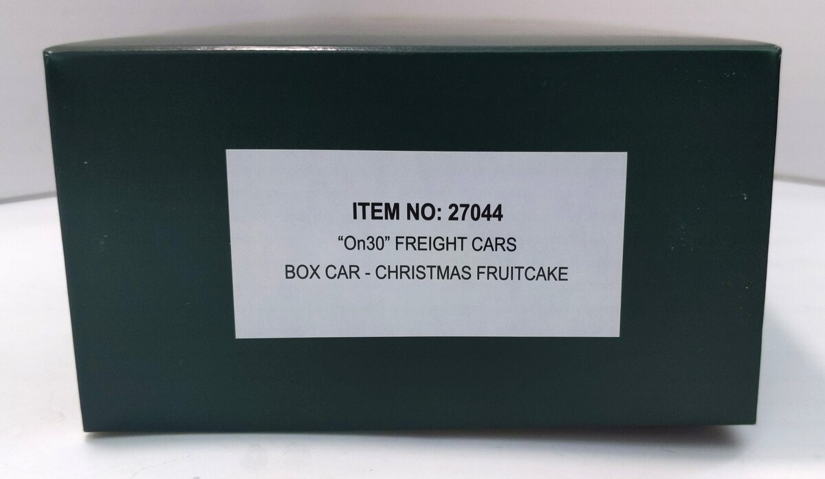 Bachmann 27044 On30 North Pole & Southern Christmas Fruitcake Wood Box Car #2007