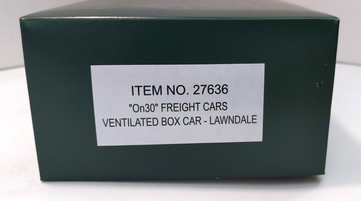 Bachmann 27636 On30 Lawndale Ventilated Box Car
