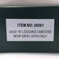 Bachmann 26561 On30 MOW Data Only Gray 18' Logging Caboose