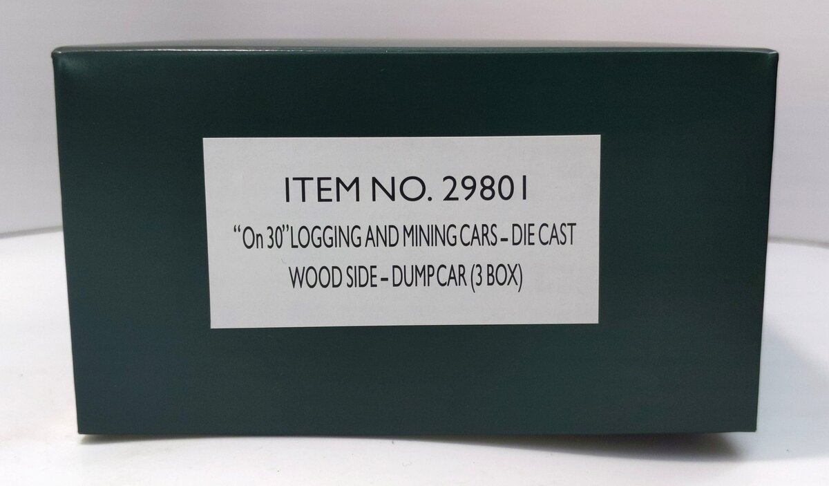 Bachmann 29801 On30 Logging and Mining Wood Side Dump Cars (Set of 3) MT/Box