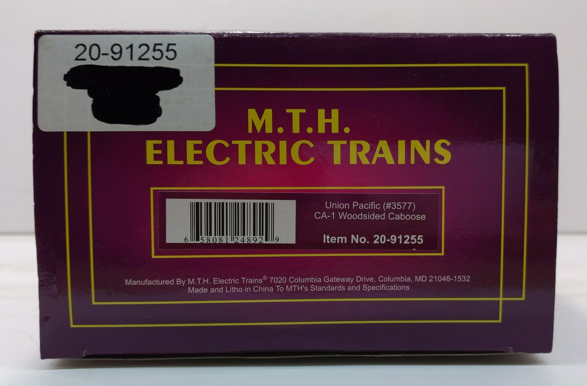 MTH 20-91255 Union Pacific CA-1 Woodsided Caboose #3577