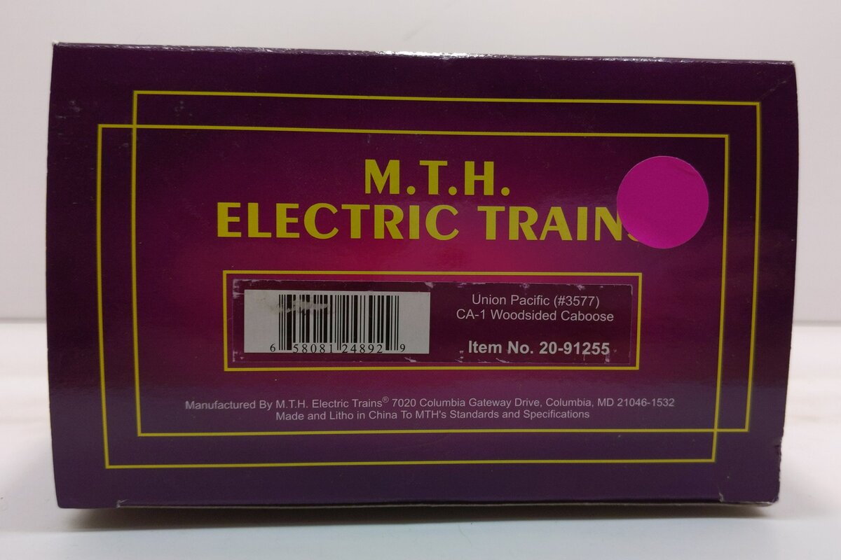 MTH 20-91255 Union Pacific CA-1 Woodsided Caboose #3577