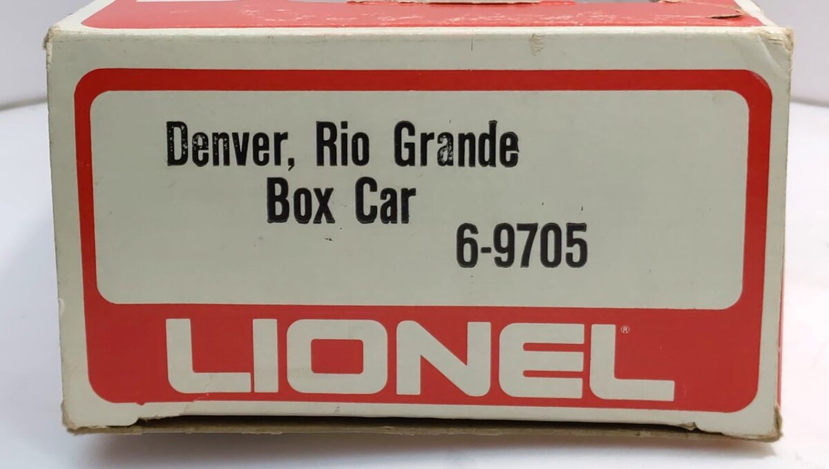 Lionel 6-9705 O Gauge Denver & Rio Grande Western Box Car