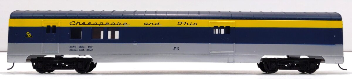 Con-Cor 0001-000939 HO C&O 72' Railway Post Office #50 LN/Box