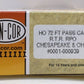 Con-Cor 0001-000939 HO C&O 72' Railway Post Office #50 LN/Box