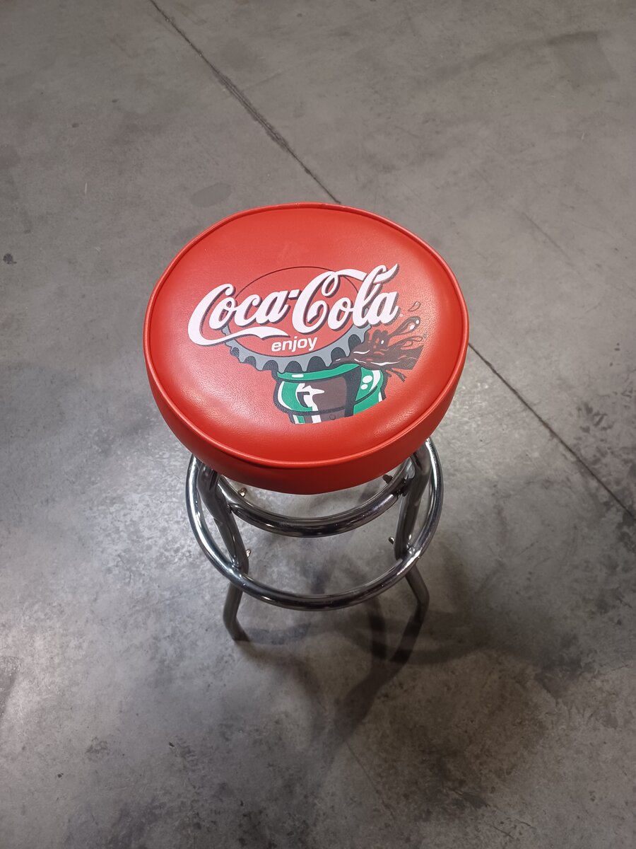 Vintage Coca-Cola Classic Bar Stool EX