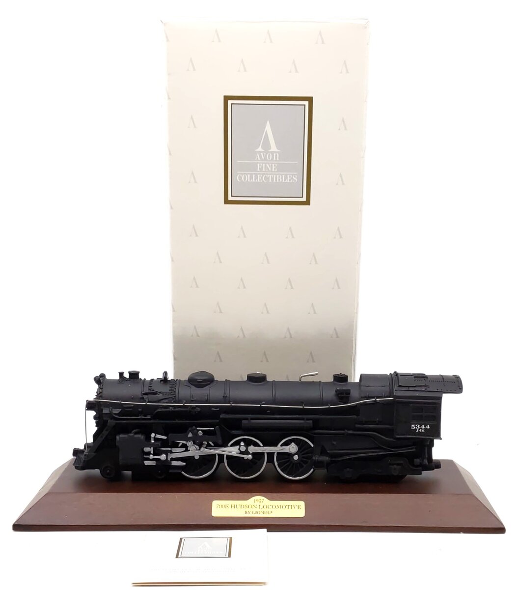 Avon 700E Hudson Locomotive w/ Wood Display