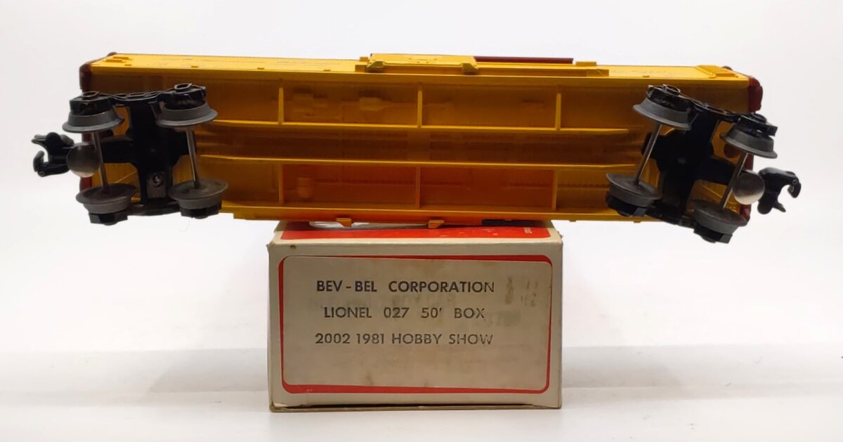 BevBel O27 Lionel 1981 Hobby Show 50' Box Car EX/Box