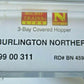 Micro-Trains 09900311 N Burlington Northern 3-Bay Covered Hopper #459051 LN/Box