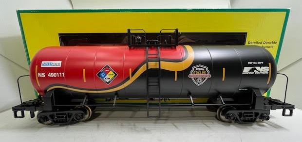 MTH 70-73050 G Scale Norfolk Southern Unibody Tank Car #490111 (Metal Wheels)