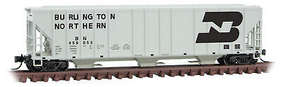 Micro-Trains 09900312 N Burlington Northern 3-Bay Covered Hopper #459053