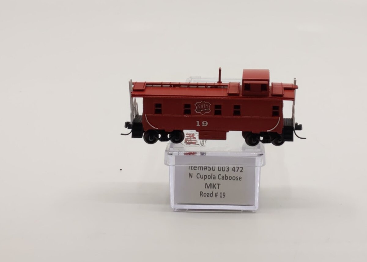 Atlas 50003472 N MKT Trainman® Cupola Caboose (Red/White) #19