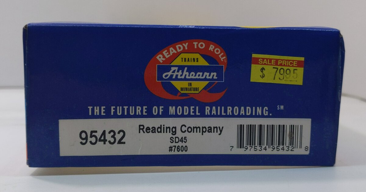 Athearn 95432 HO Reading/Bee Line SD45 Diesel Locomotive #7600