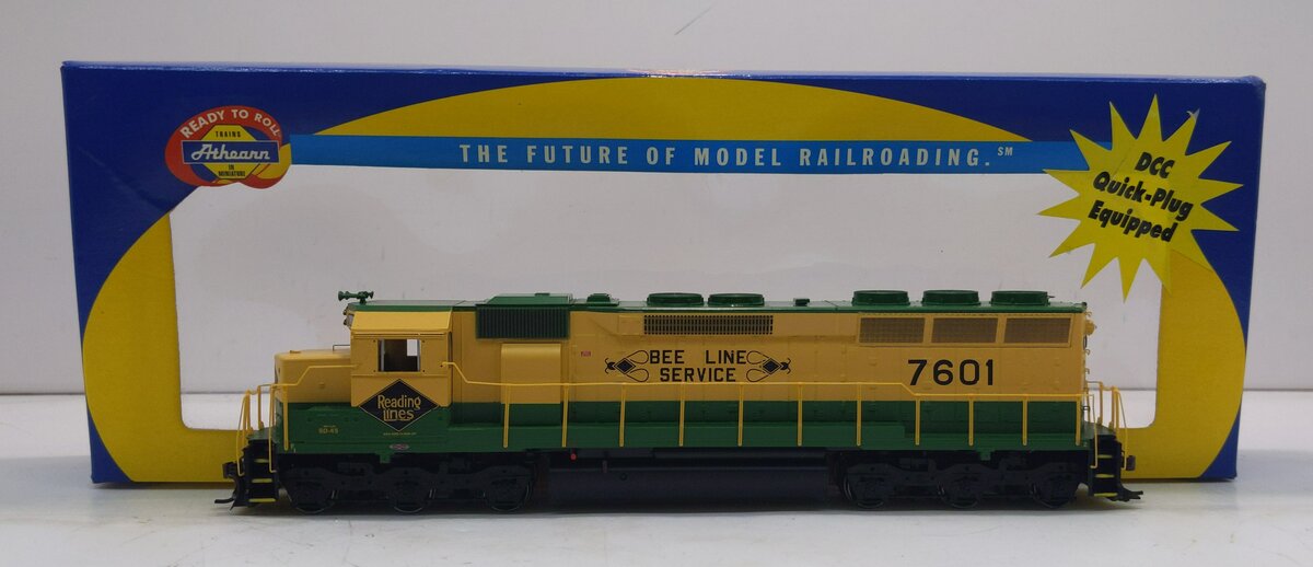 Athearn 95433 HO Reading/Bee Line SD45 Diesel Locomotive #7601