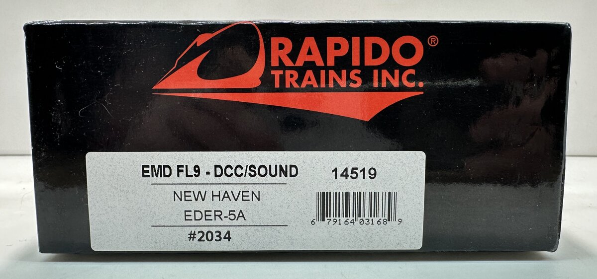 Rapido Trains 14519 HO New Haven EMD FL9 with LokSound & DCC #2034