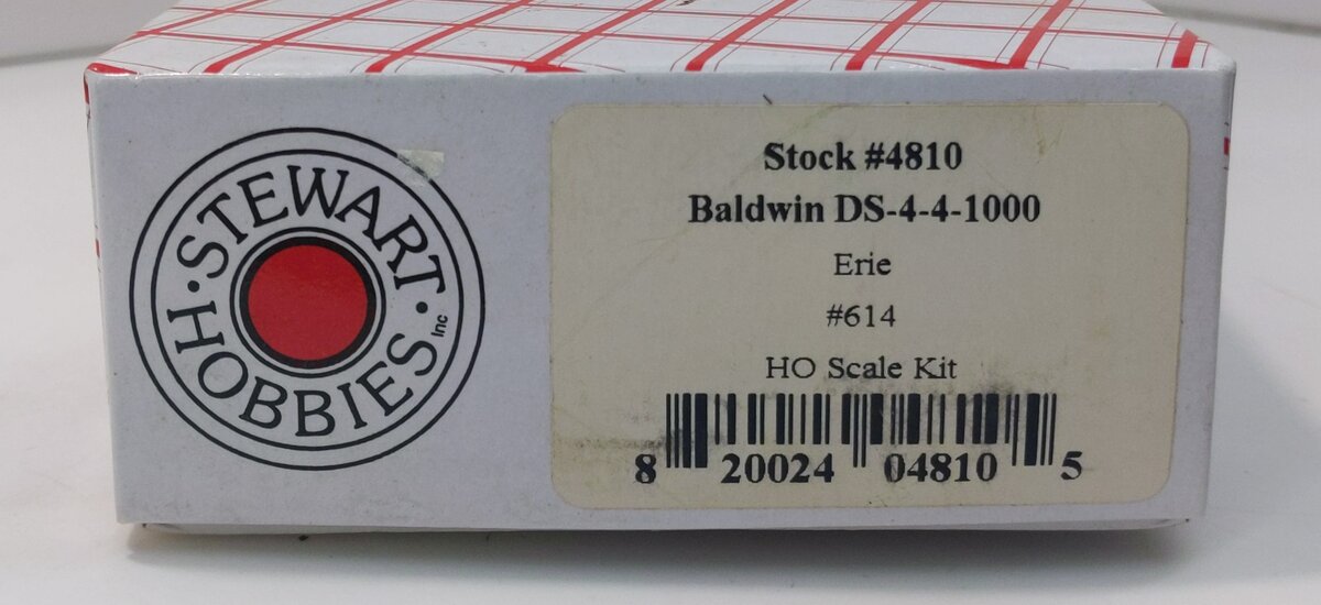 Stewart 4810 HO Erie Baldwin DS-4-4-1000 Diesel Locomotive #614 LN/Box