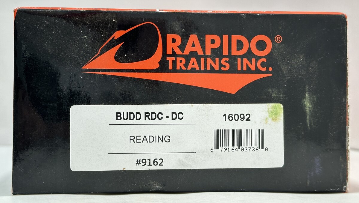 Rapido Trains 16092 HO Reading Budd RDC-1 Phase 2 #9162