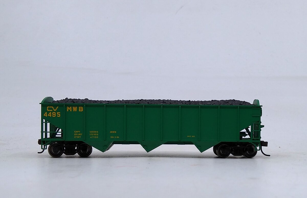 Atlas 20001860 HO Central Vermont 70T 3-Bay Hopper #4495