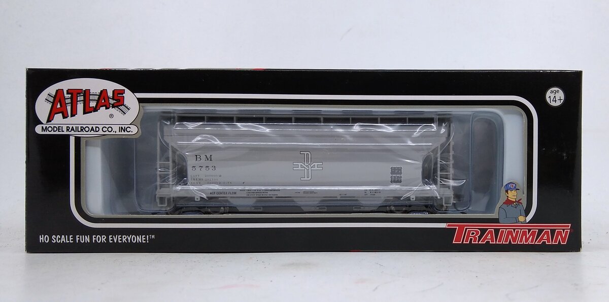 Atlas 20000469 HO Scale Boston & Maine ACF 3560 Covered Hopper #5753