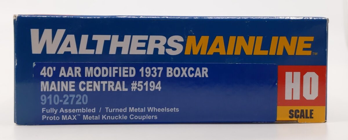 Walthers 910-2720 HO Maine Central 40' AAR Modified 1937 Boxcar #5194