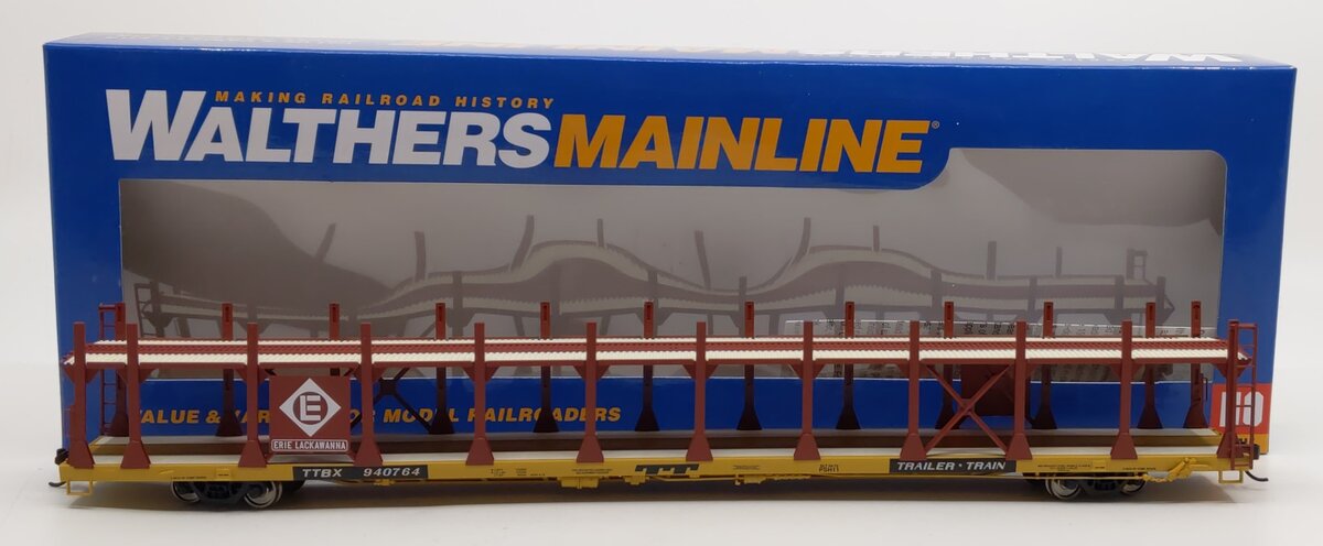 Walthers 910-8009 Erie Lackawanna Bi-Level Open Auto Rack #940764 LN/Box
