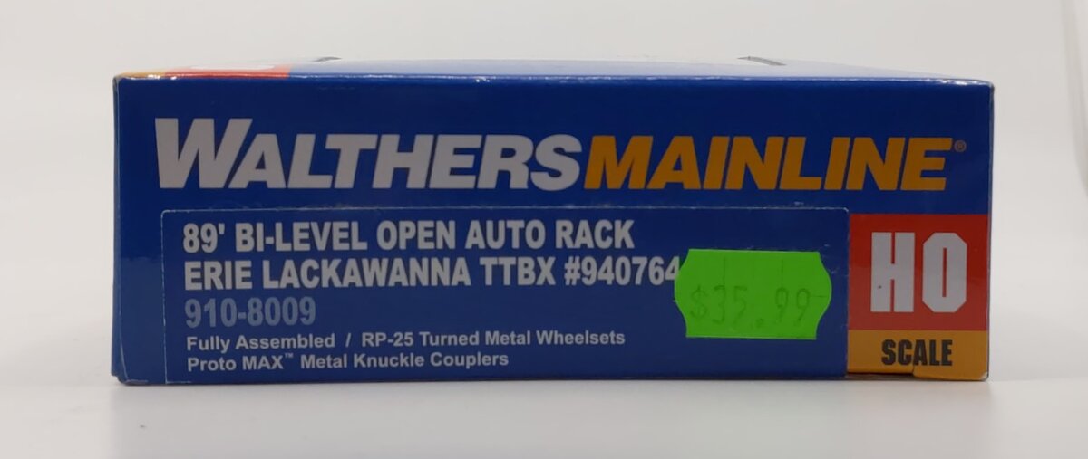 Walthers 910-8009 Erie Lackawanna Bi-Level Open Auto Rack #940764 LN/Box