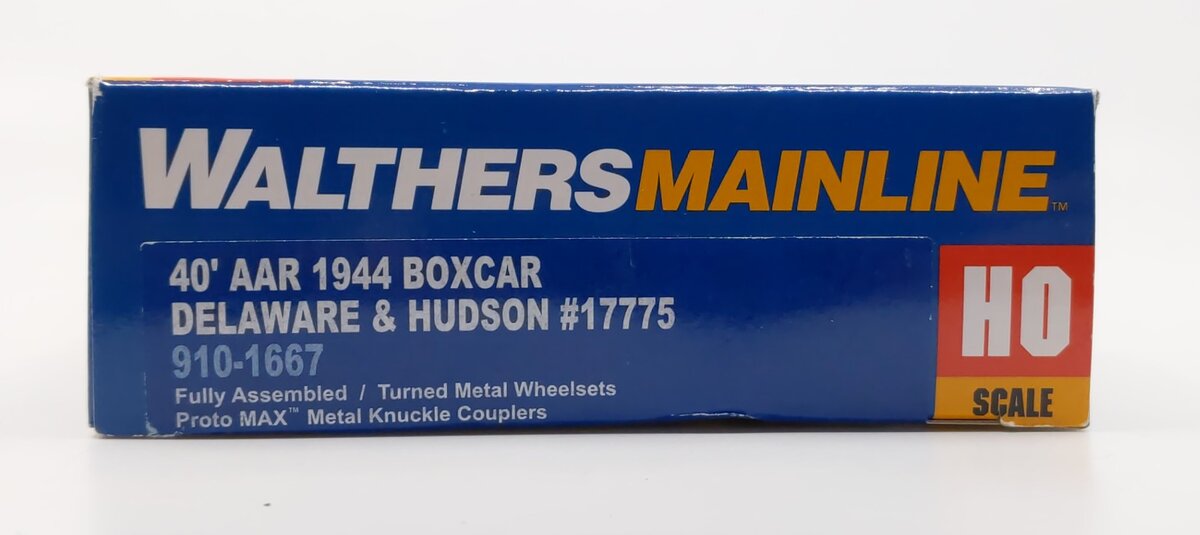 Walthers 910-1667 HO Delaware & Hudson 40' AAR 1944 Boxcar #17775