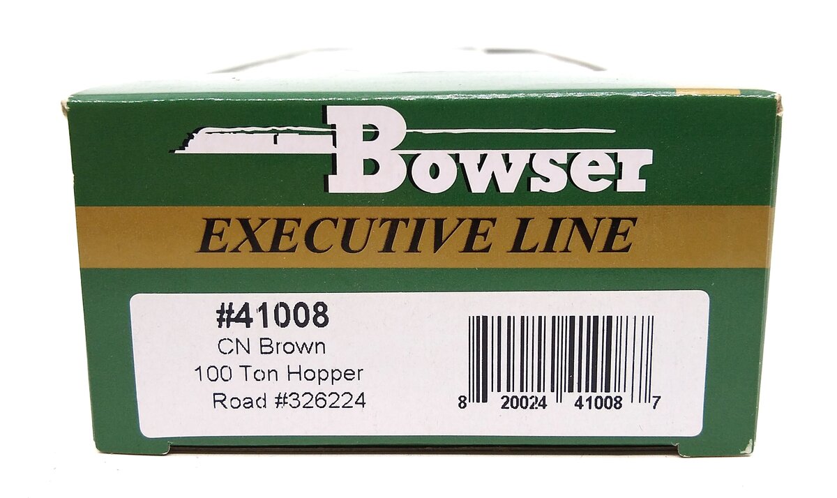 Bowser 41008 HO Canadian National 100-Ton 3-Bay Hopper Executive Line #326224
