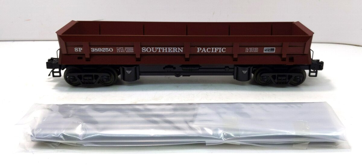 MTH 20-98721 O Southern Pacific Operating Dump Car w/Pipe Load #389250