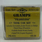 PBL R-15 Sn3 Scale Gramps Frameless Tank Car Kit