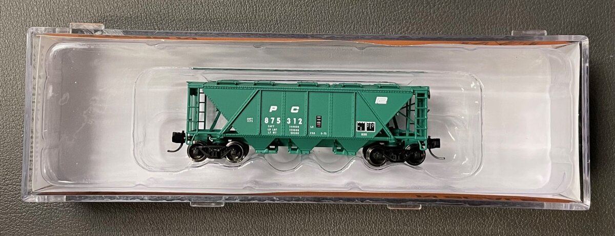 Fox Valley Models 90512 N Penn Central RTR H30 3-Bay Covered Hopper Car #875312