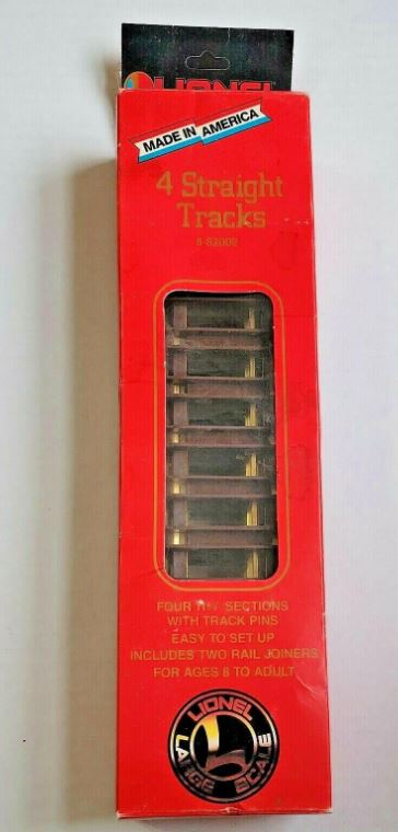Lionel 8-82002 G Scale Brass 11-3/4" Straight Tracks With Track Pins (Pack of 4)