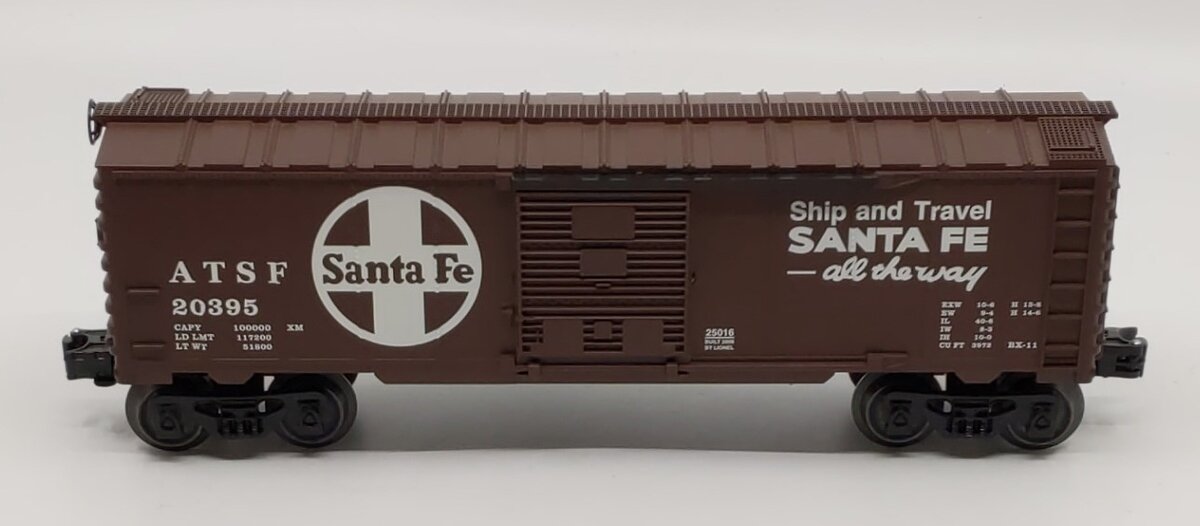 Lionel 6-25016 O Gauge Santa Fe Boxcar #20395 LN/Box