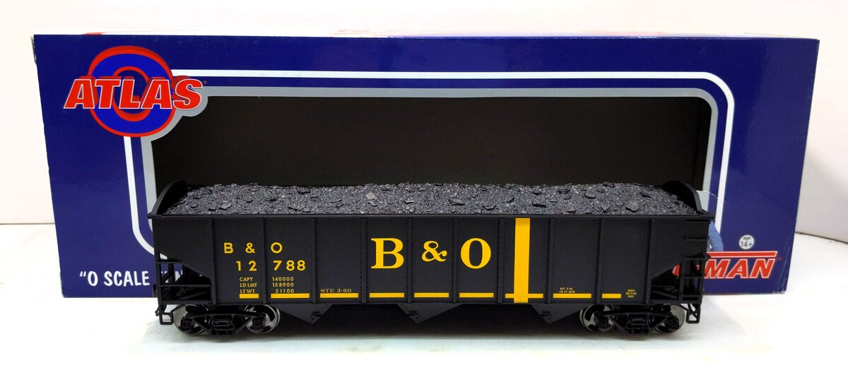 Atlas 960-2 O Baltimore & Ohio AAR 3-Bay 70 Ton Open Hopper #12788 (2-Rail) LN/Box
