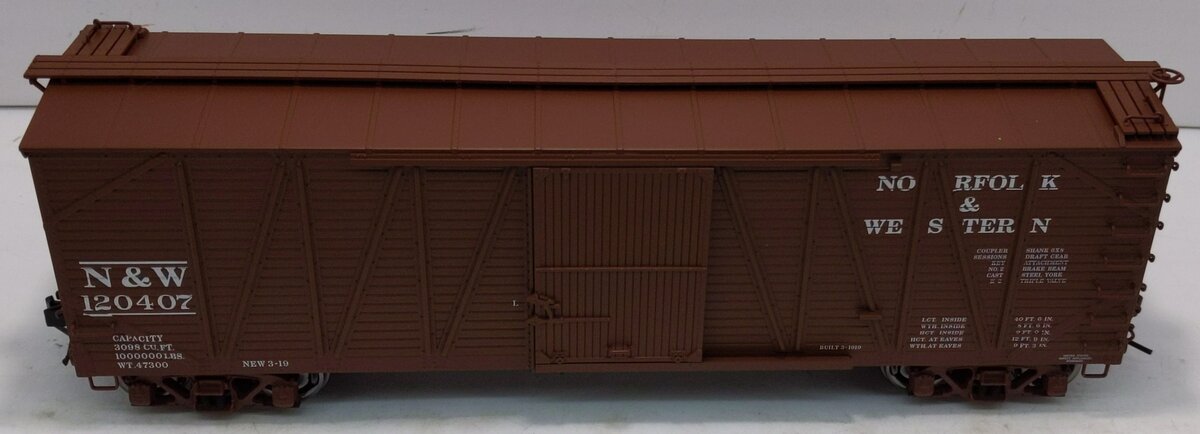 Atlas 9689-2 O Scale 2-Rail N&W USRA Single Sheathed Box Car #120407 LN/Box