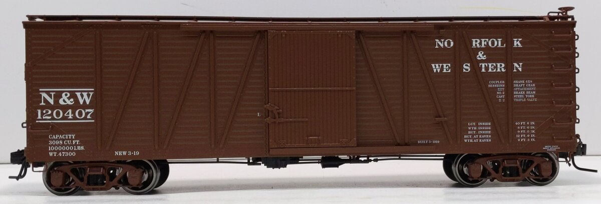 Atlas 9689-2 O Scale 2-Rail N&W USRA Single Sheathed Box Car #120407 LN/Box