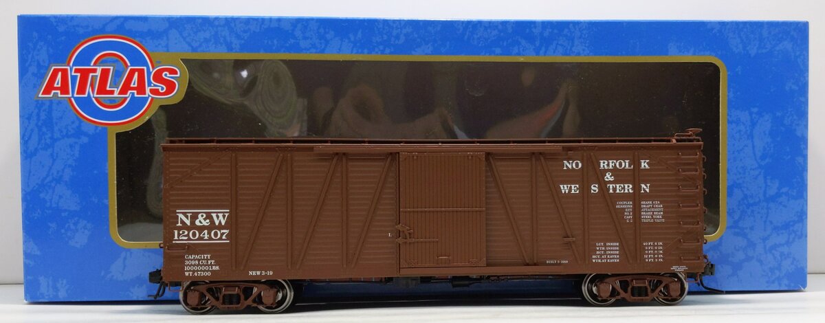 Atlas 9689-2 O Scale 2-Rail N&W USRA Single Sheathed Box Car #120407 LN/Box