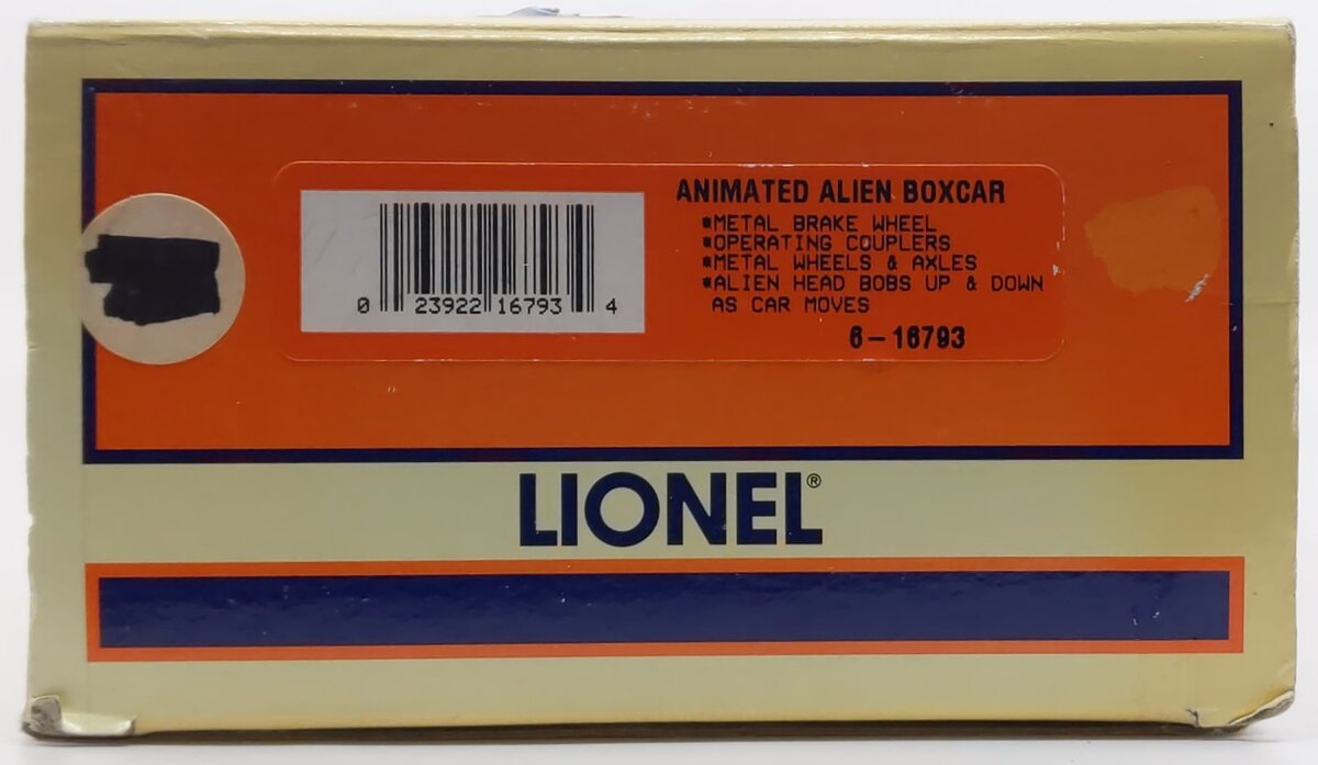 Lionel 6-16793 Animated Glow-in-the-Dark Alien Transport Car NIB