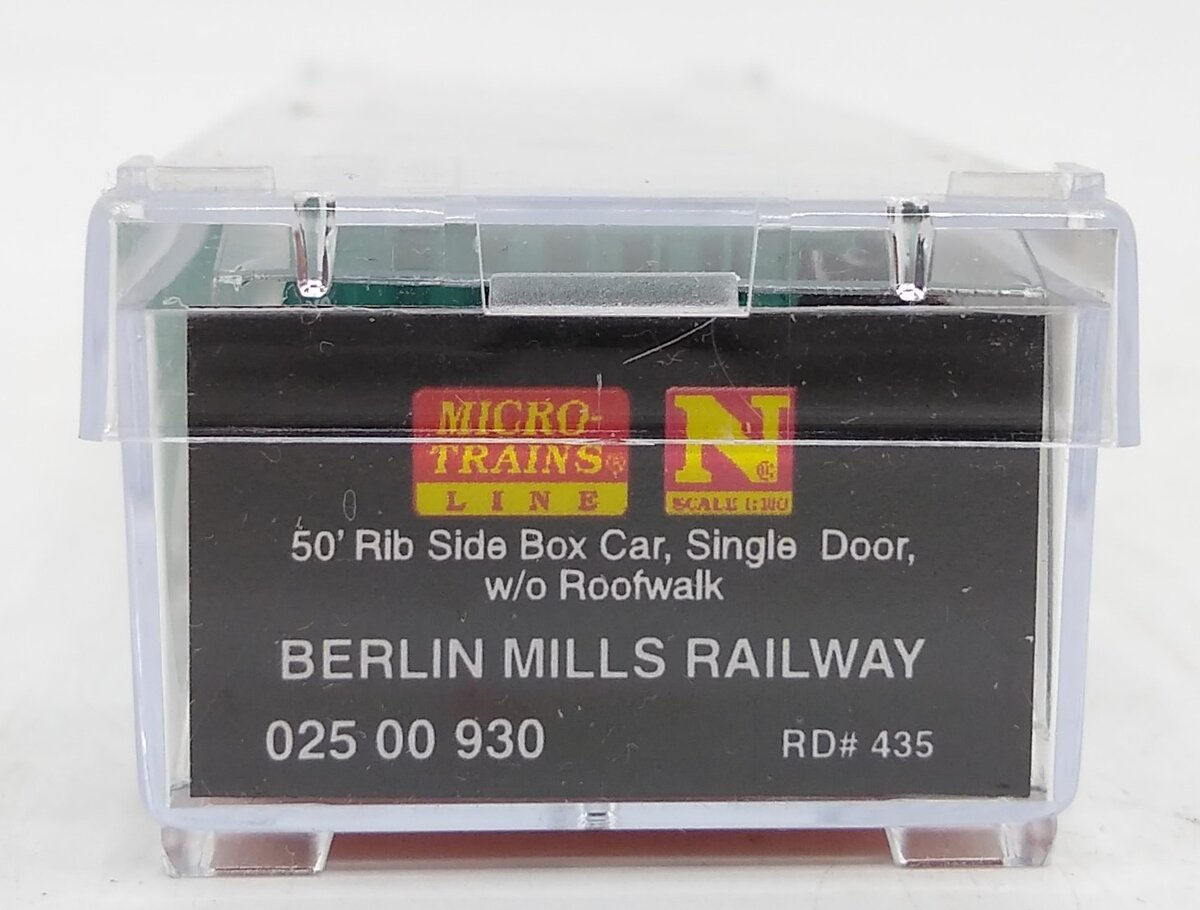 Micro-Trains 02500930 N Berlin Mills 50' Single Door Rib Side Boxcar #435