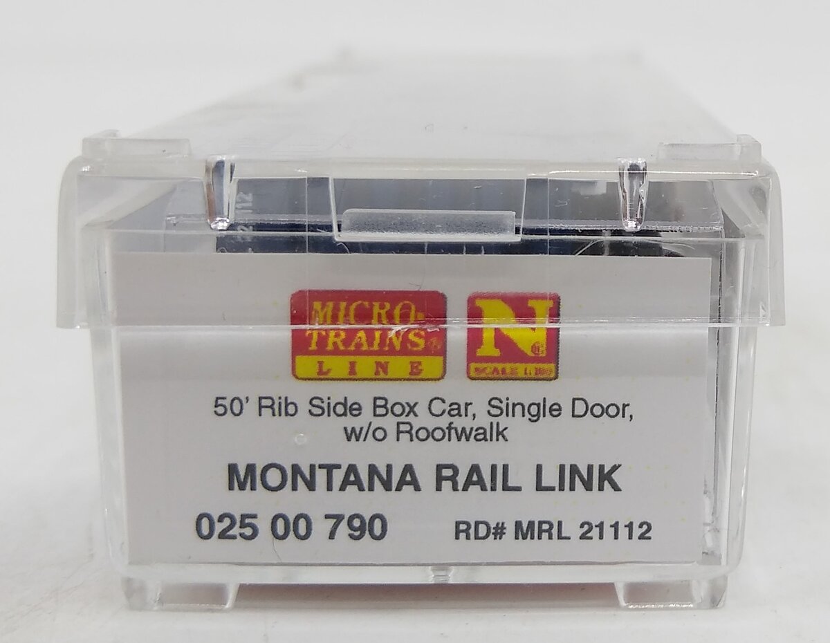Micro-Trains 02500790 N Montana Rail Link 50' Single Door Rib Side Boxcar #21112